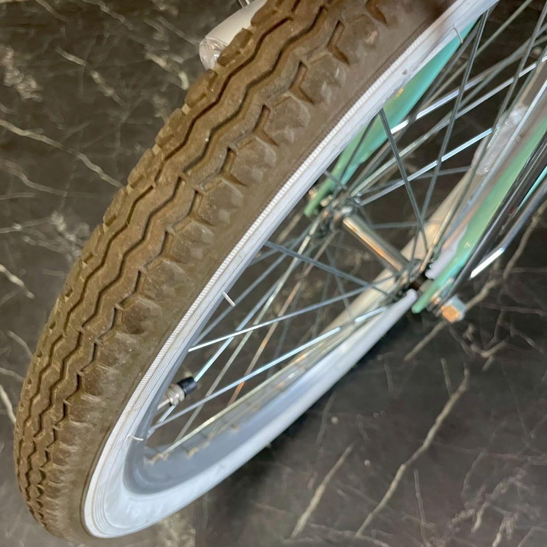 【1】《一般車》子供用自転車 silver ring cute ミントグリーン