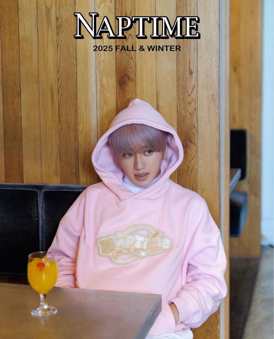 ナップタイム　naptime. Nissy 西島隆弘　スウェットパーカー　ピンク
