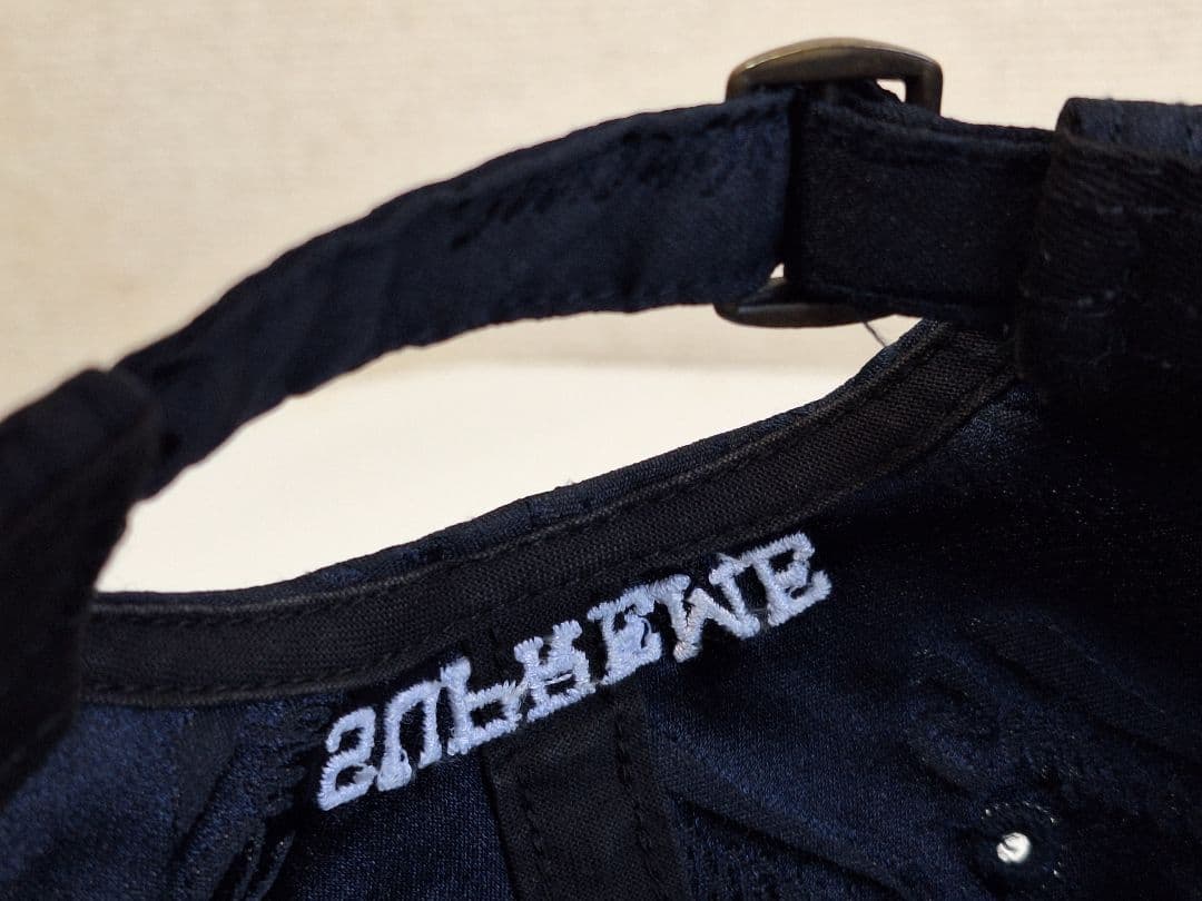 【新品・未着用】　Supreme ネイビーキャップ ロゴ刺繍　サイズ調整可