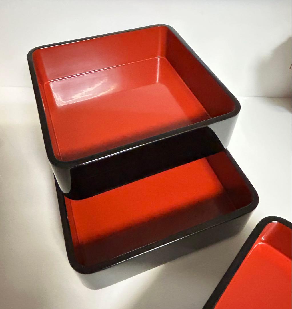 輪島塗　天然木製 三段重箱