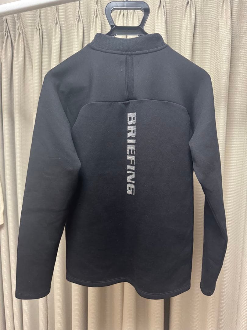 BRIEFING MENS ハーフジップ　ブラック　M