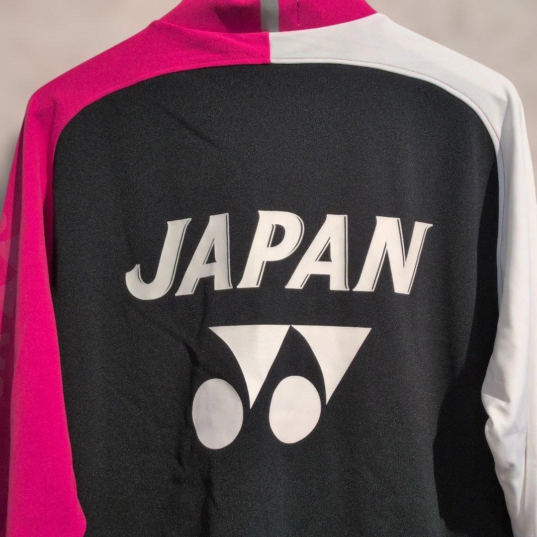 YONEX バトミントン日本代表　ウォームアップウェア　ピンク　ブラック