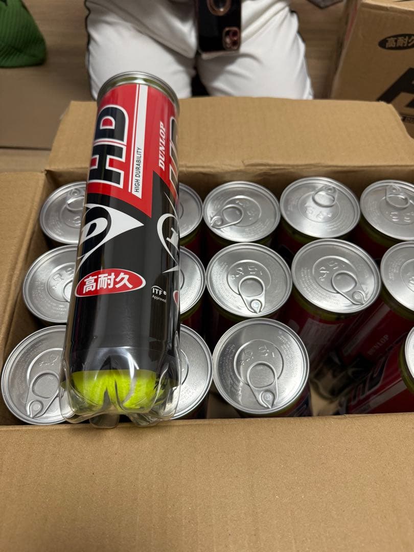 DUNLOP HD テニスボール 4個入り×15缶　2箱