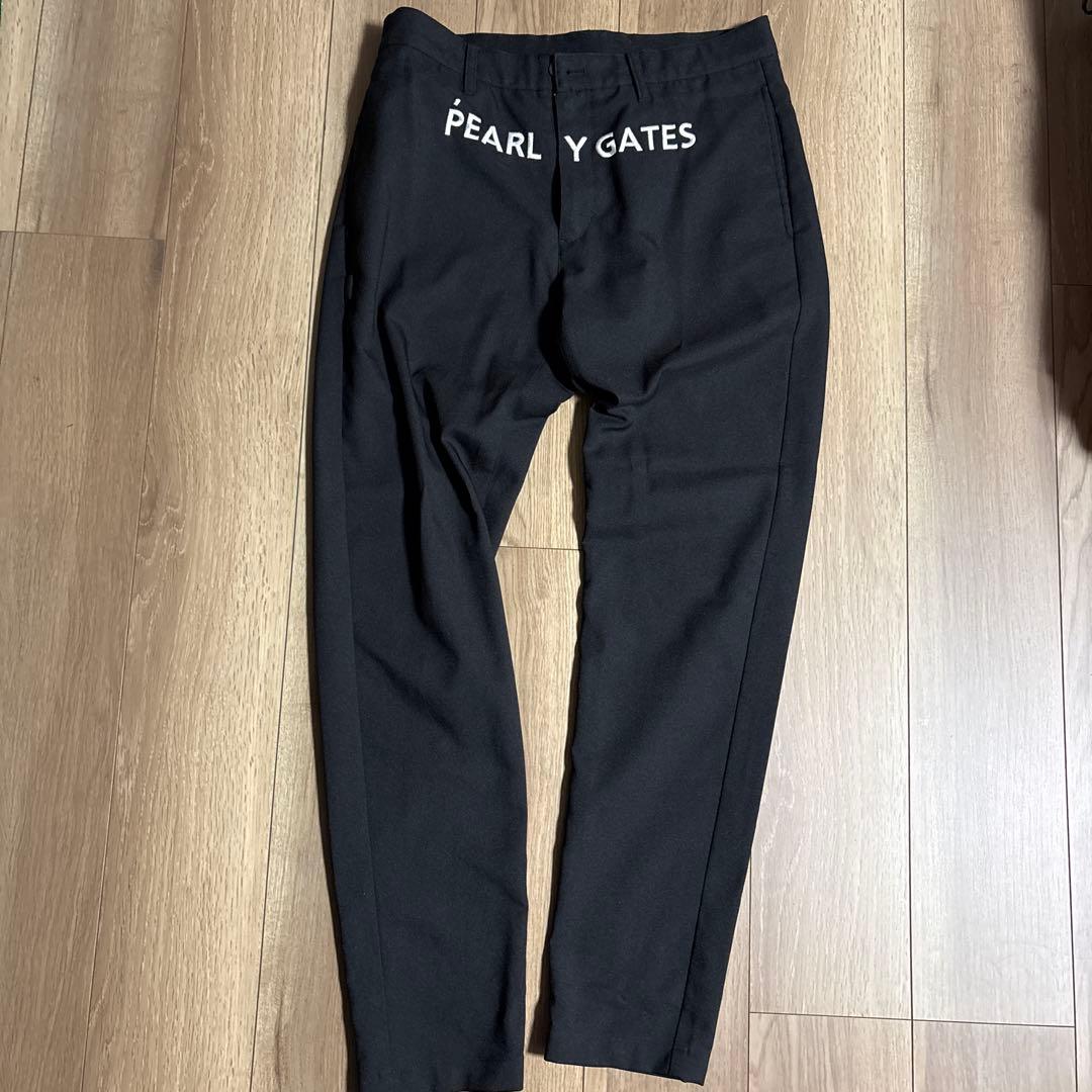 【美品】PEARL Y GATES ブラックパンツ スリムフィット