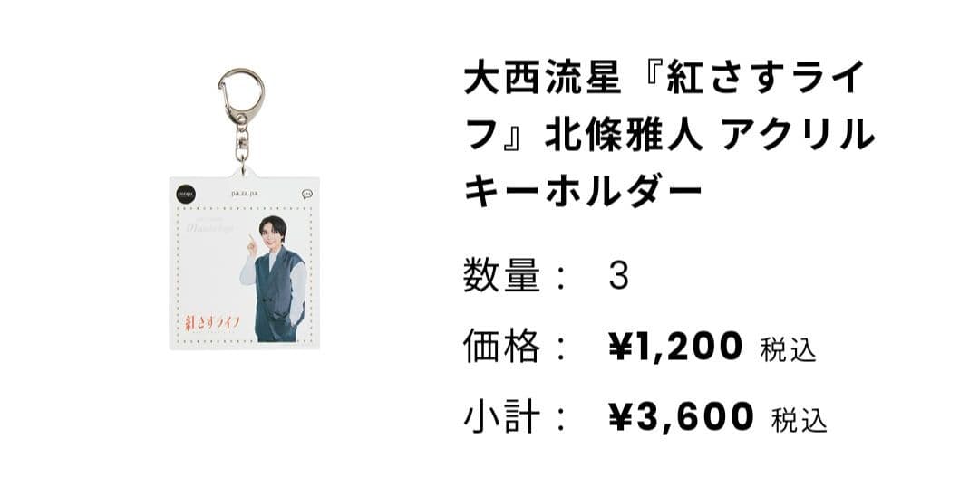 【新品未開封品】紅さすライフ　アクリルキーホルダーセット