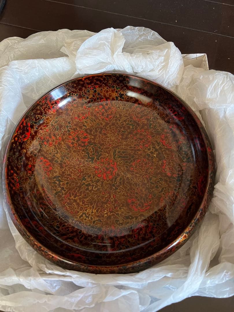 津軽塗り菓子器