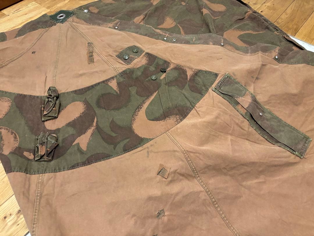 【軍幕屋】希少★ハンガリー軍テント★ビンテージ★軍余剰品★2枚組★