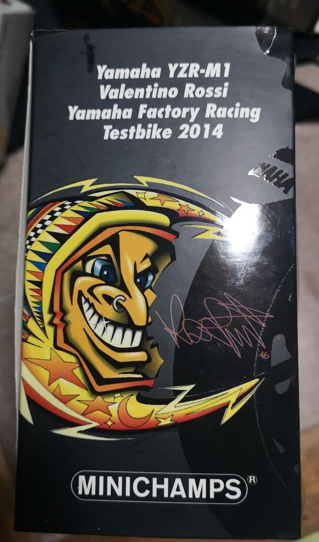 ミニチャンプス 1/12 ヤマハ YZR-M1 ロッシ テストバイク 2014