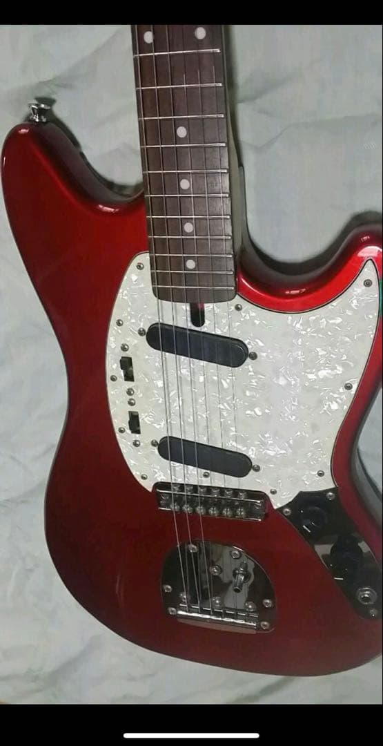 けいおん 中野梓モデル ムスタング エレキギター 赤 ボディ