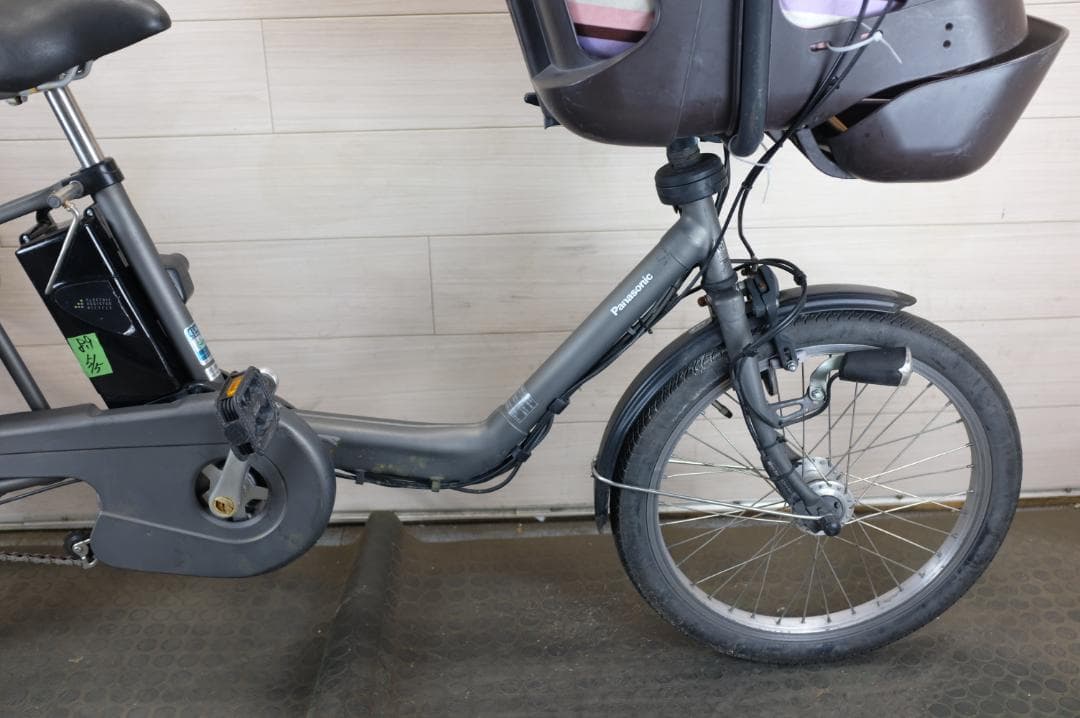 ♡ののたん♡ )パナ ギュット3段13.2Ah（5点灯）充電器あり 前カゴ