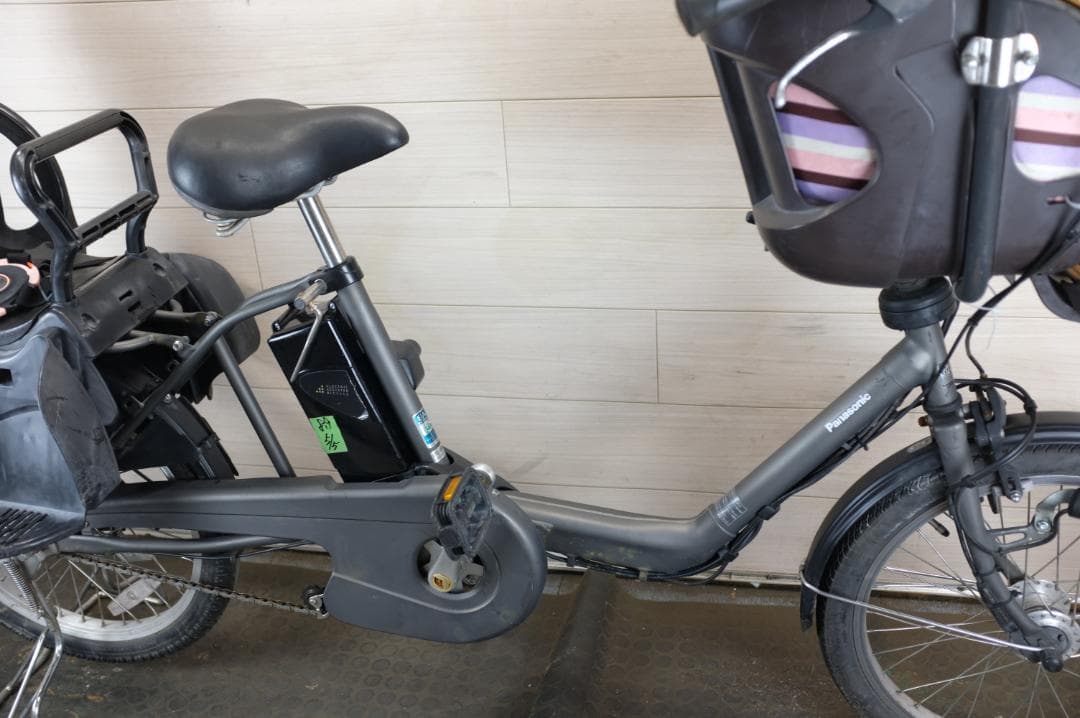 ♡ののたん♡ )パナ ギュット3段13.2Ah（5点灯）充電器あり 前カゴ