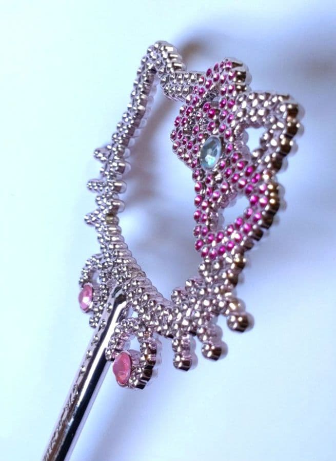 ハローキティ 杖 ステッキ キラキラ ラインストーン ピンク 平成レトロ