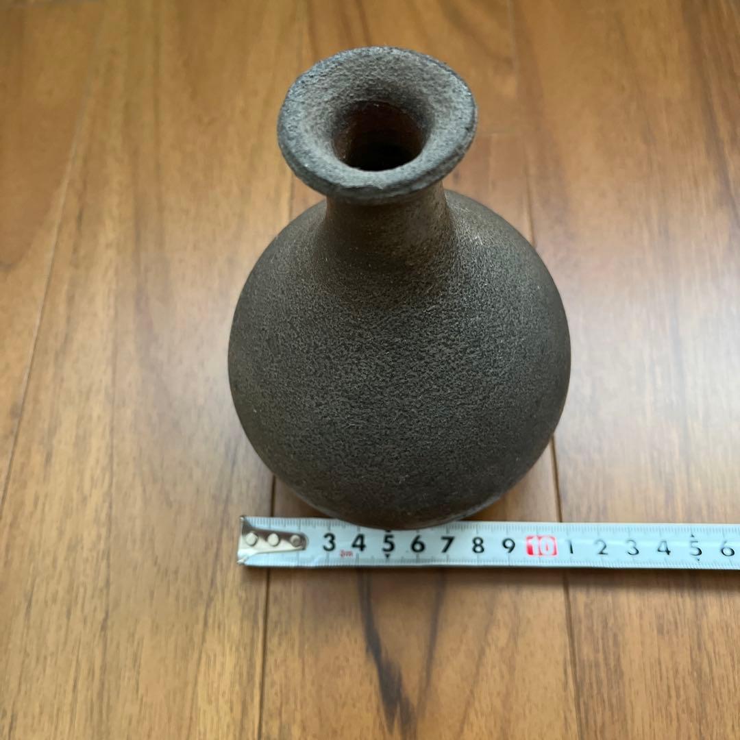 人間国宝　伊勢崎淳 備前焼き　花入れ　花瓶　箱あり　陶印あり　お正月