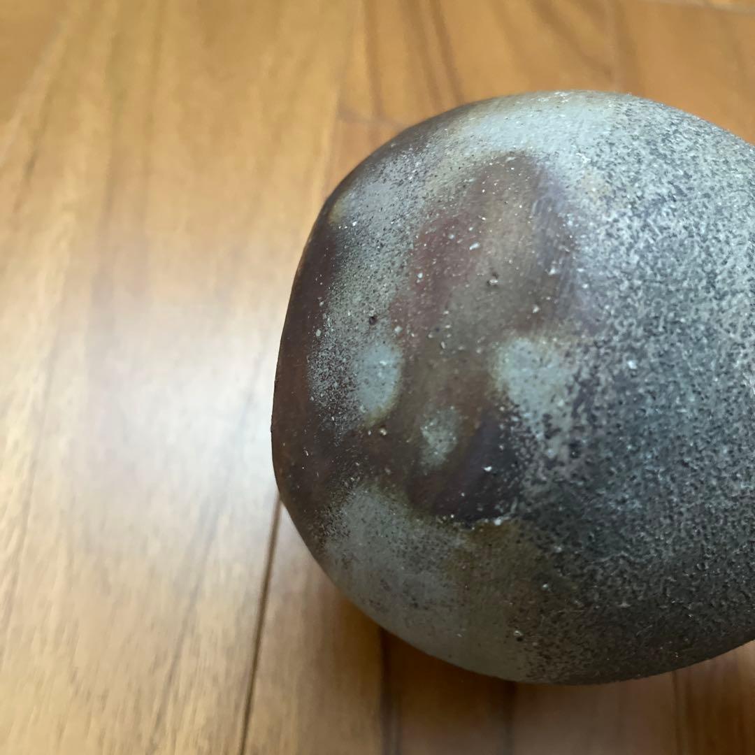 人間国宝　伊勢崎淳 備前焼き　花入れ　花瓶　箱あり　陶印あり　お正月