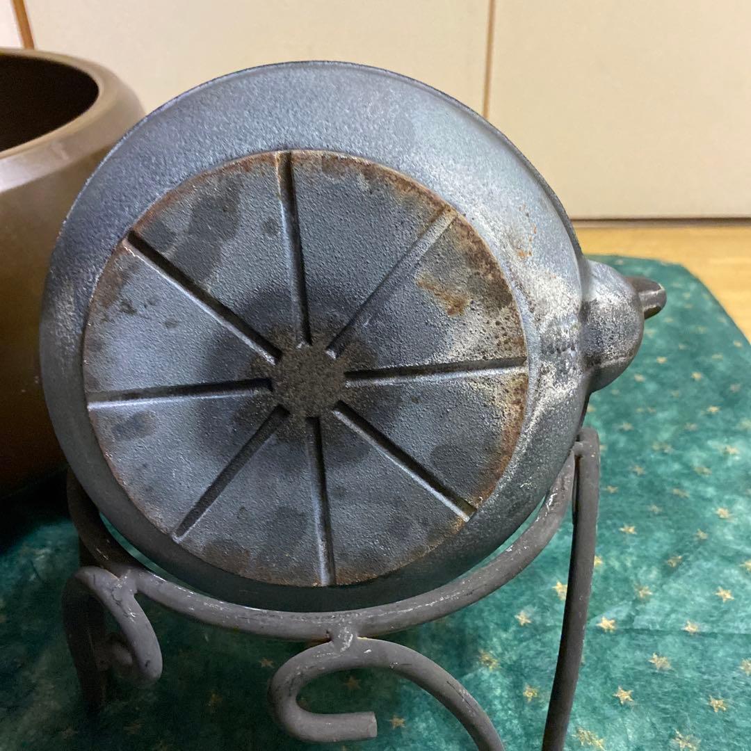 銅火鉢＆五徳＆鉄瓶