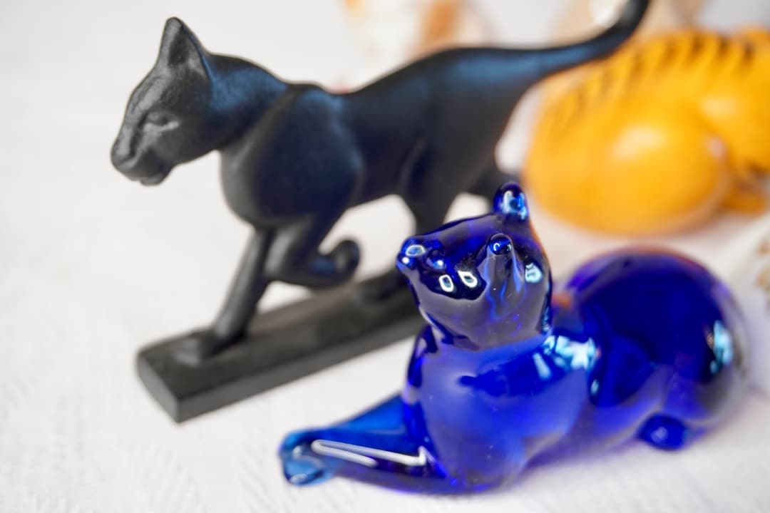 Franklin Mint Curio Cabinet Cats 9体セット