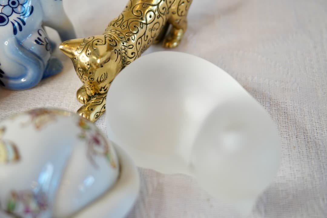 Franklin Mint Curio Cabinet Cats 9体セット