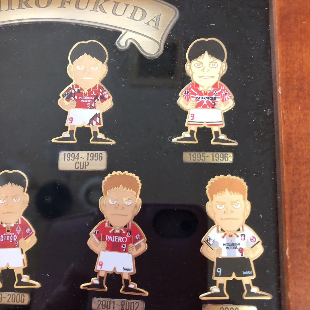 激レア❣️元浦和レッズ福田正博　引退記念サイン入りピンバッジ