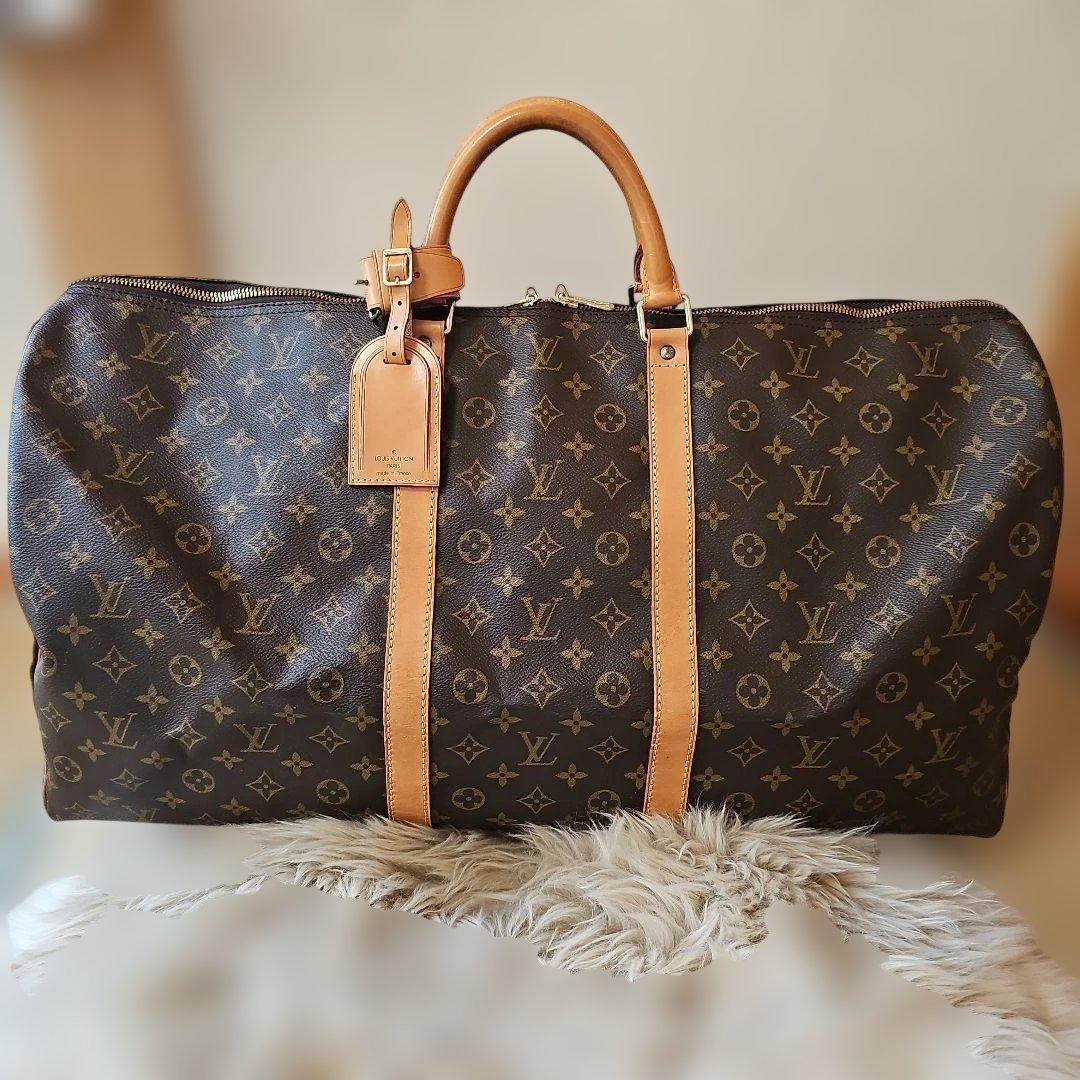 超美品 ルイヴィトン ボストンバッグ モノグラム キーポル60 鍵付き バッグ