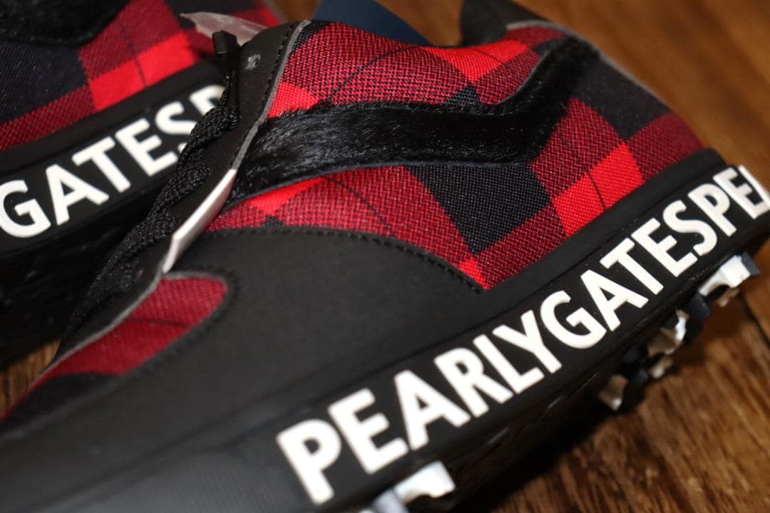 新品　パーリーゲイツ バッファローチェック ゴルフシューズ 24cm　併