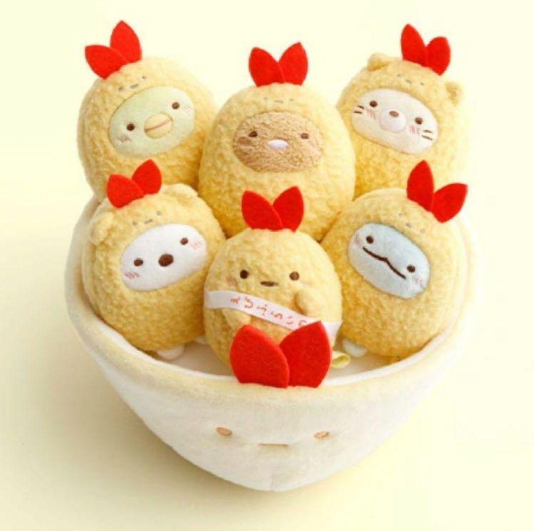 すみっコぐらし　えびふらいの日　スペシャル　ぬいぐるみ　受注　てのりぬいぐるみ