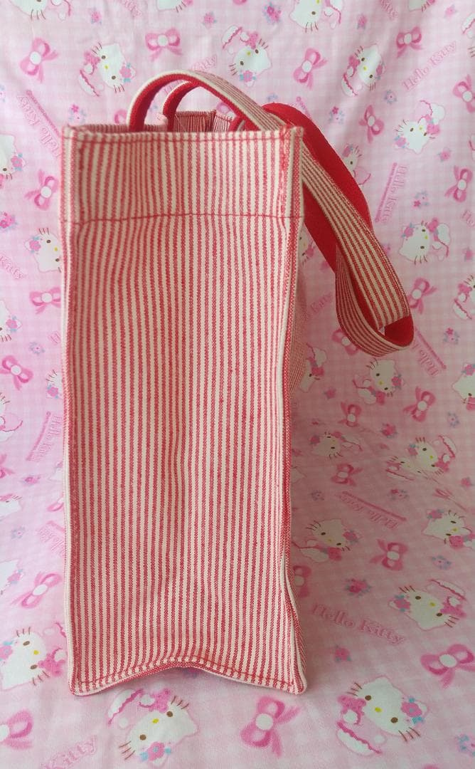 キティ　vivitix　バッグ　財布　がま口　デニム　ローズ　刺繍　レトロ