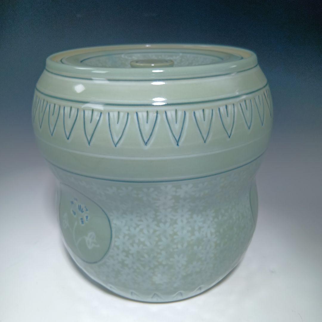 茶道具　手塚祥堂　高麗青磁皆具一式　 美品　共箱