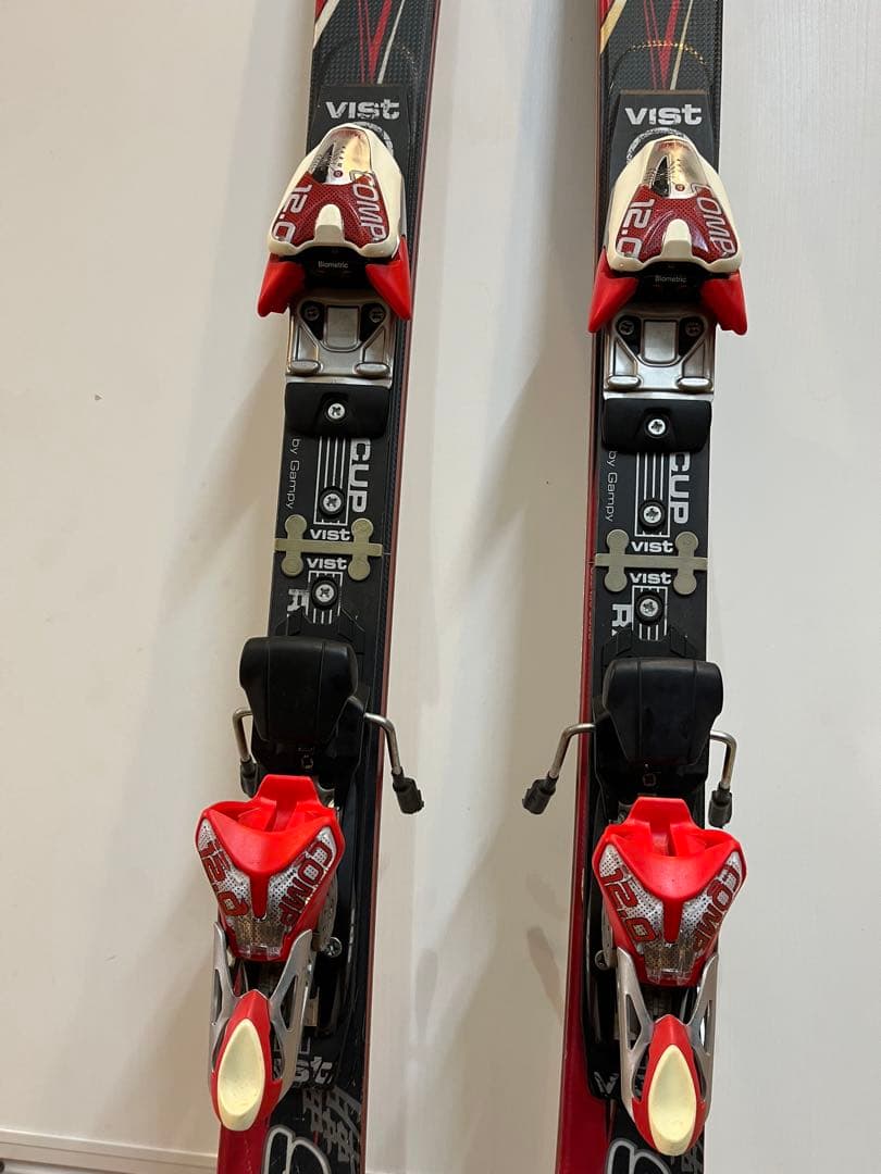 KEO'S SS スキー 板 赤黒 マーカービンディング付き