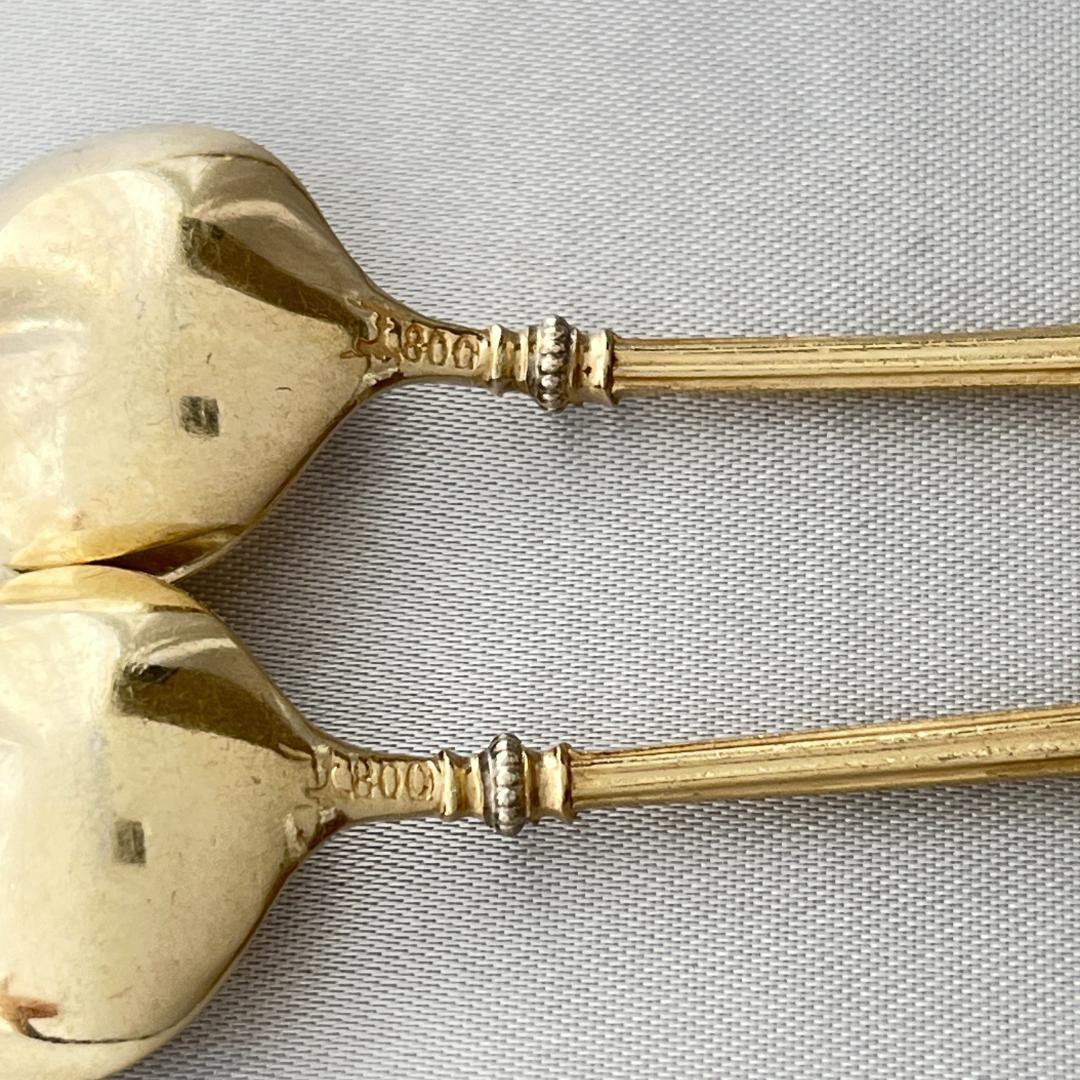 【Koch & Bergfeld 】 マスカロンのスプーン 2本【純銀】9cm