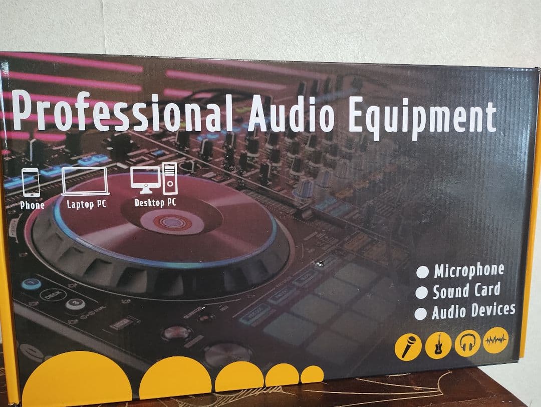 オーディオミキサー・マイク・リングライトセット 配信 ライバー