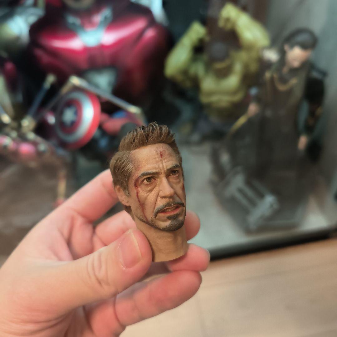 nut pizトニー・スターク ヘッドスカルプト 1/6