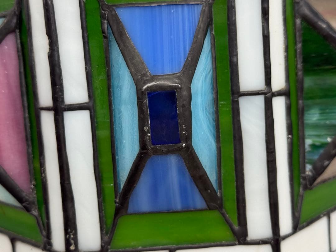 時代　ステンドガラス　ランプシェード　インテリア　置物　送料込み260113