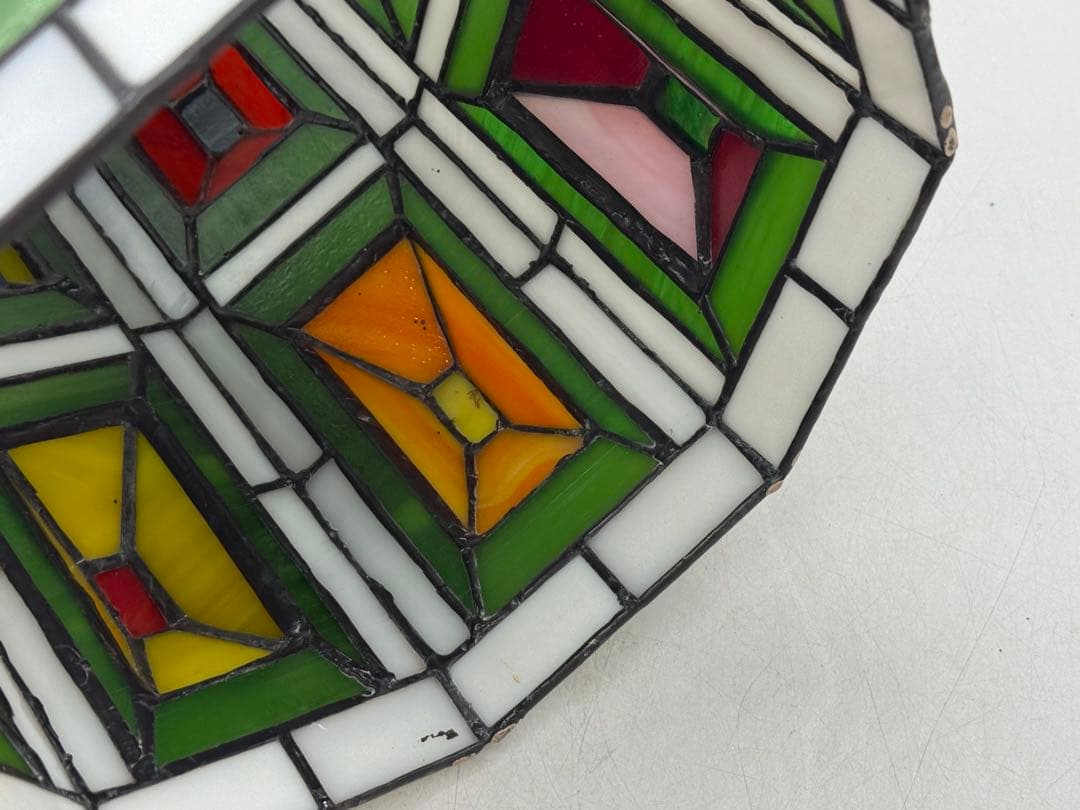 時代　ステンドガラス　ランプシェード　インテリア　置物　送料込み260113