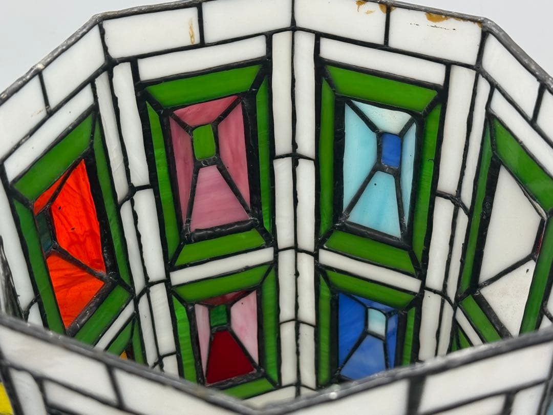 時代　ステンドガラス　ランプシェード　インテリア　置物　送料込み260113