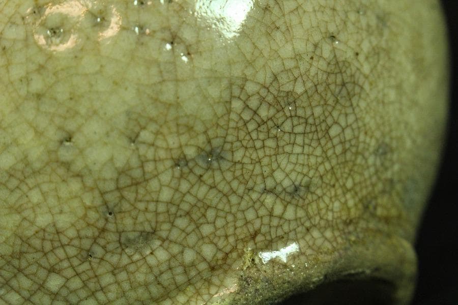 茶道具 古萩 茶碗 仕服 時代物(K-XA816)