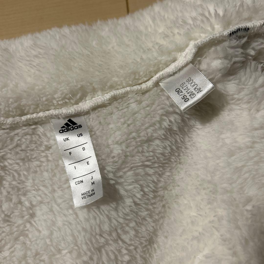 adidas ホワイト フリースセット