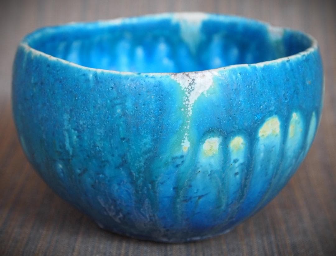 人気作家★金澤尚宜★てびねり青茶碗★あよお