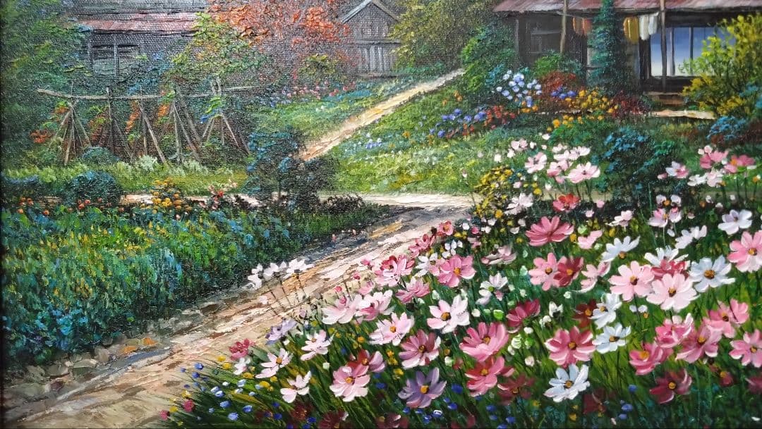 人見友紀　伝説の逃亡画家　油彩画　油絵　白川郷