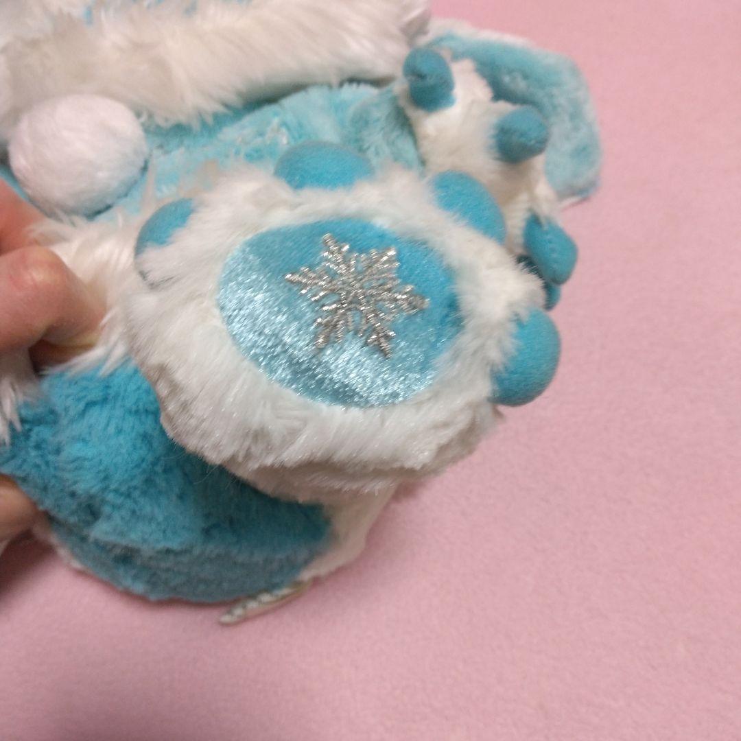 新品同様★フード付きステッチぬいぐるみ 約30cm