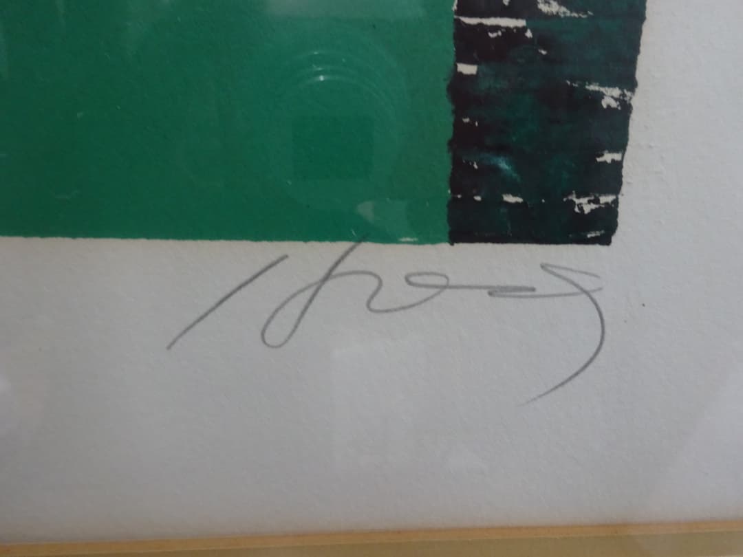 フレーム付絵画　抽象画　80×72センチ　インテリア　ディスプレイ　②