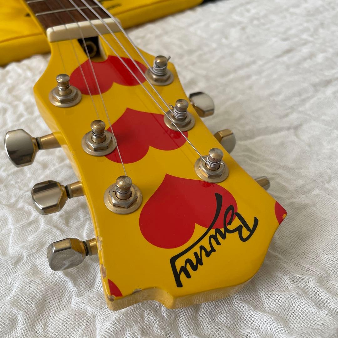 【希少】 Burny hide YH-JR ミニギター　ケースとストラップ付