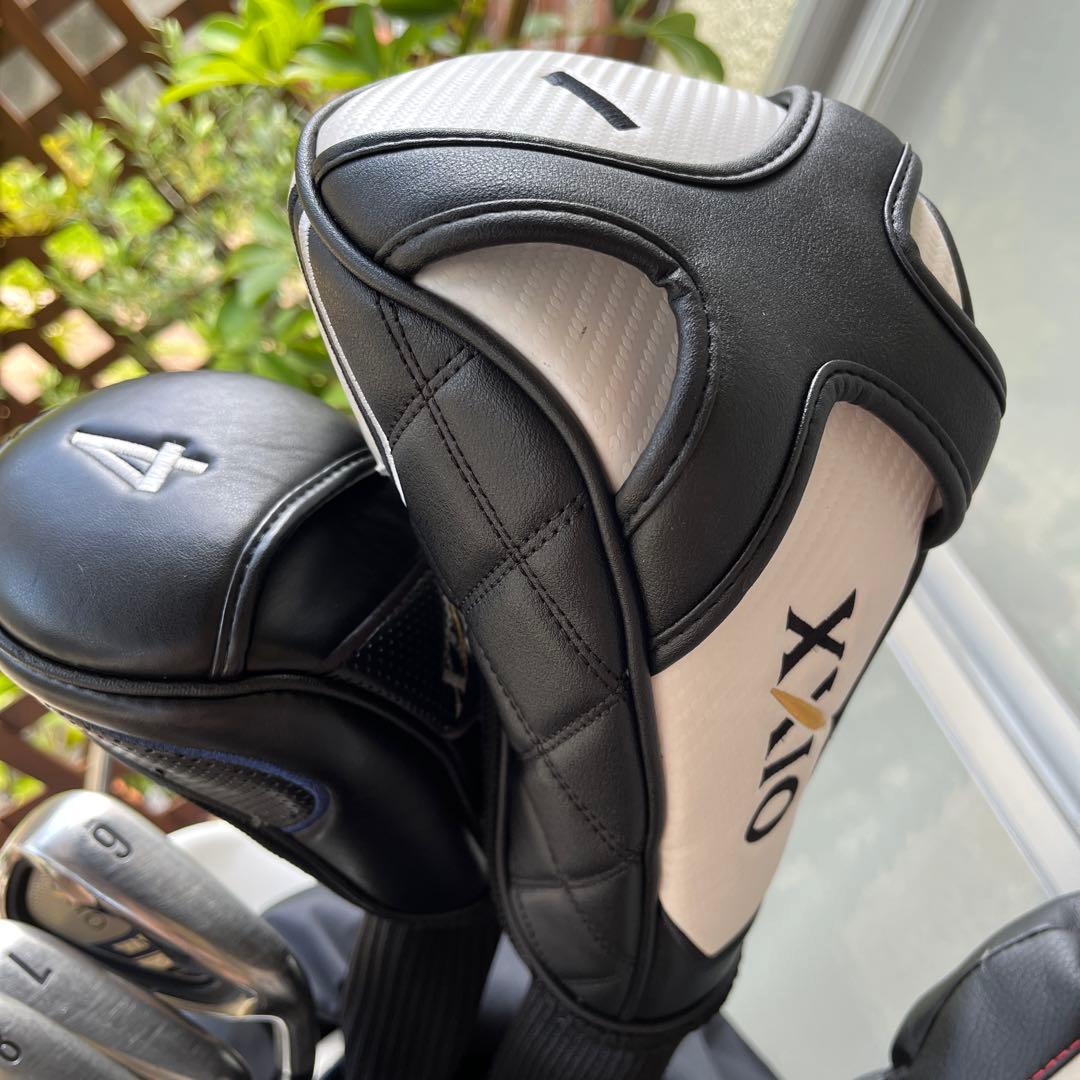 XXIO ゴルフバッグ・キャディバッグ ホワイト/ブルー　クラブセット