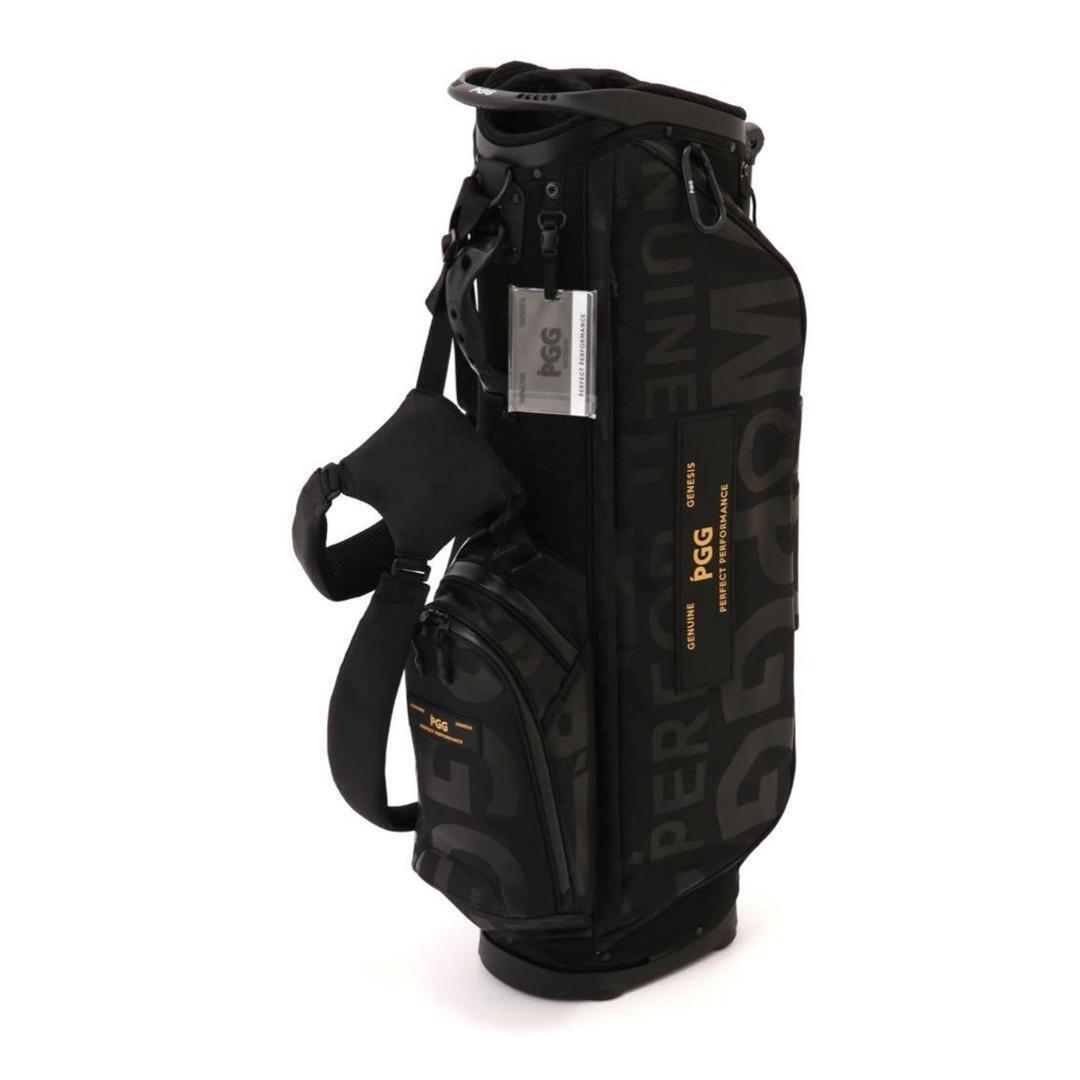 ●○新品未使用 パーリーゲイツ ブラックロゴ スタンド式キャディバッグ ブラック