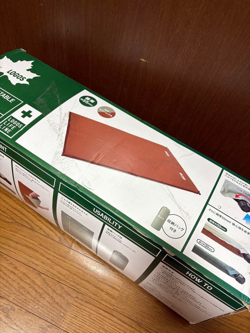 新品未使用LOGOS高密弾力55セルフインフレートマットDUO インフレーター