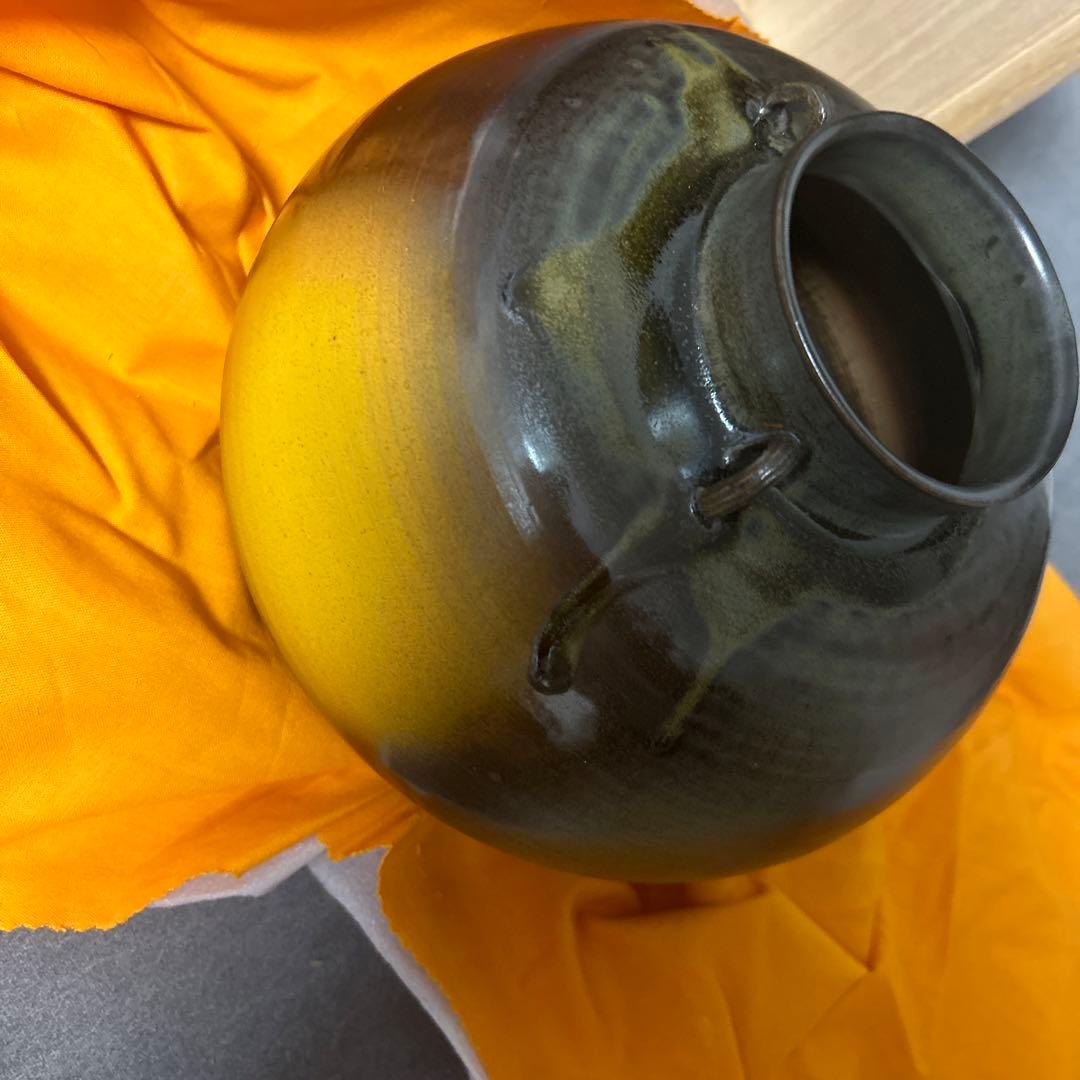 加藤寿逸　道泉窯　壺　陶芸　陶器　木箱　桐箱　日本工芸　日本美術　将軍