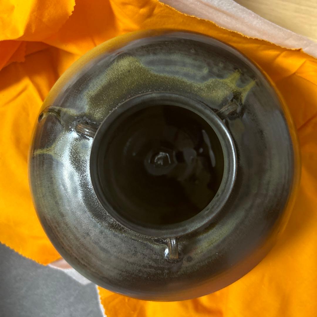 加藤寿逸　道泉窯　壺　陶芸　陶器　木箱　桐箱　日本工芸　日本美術　将軍