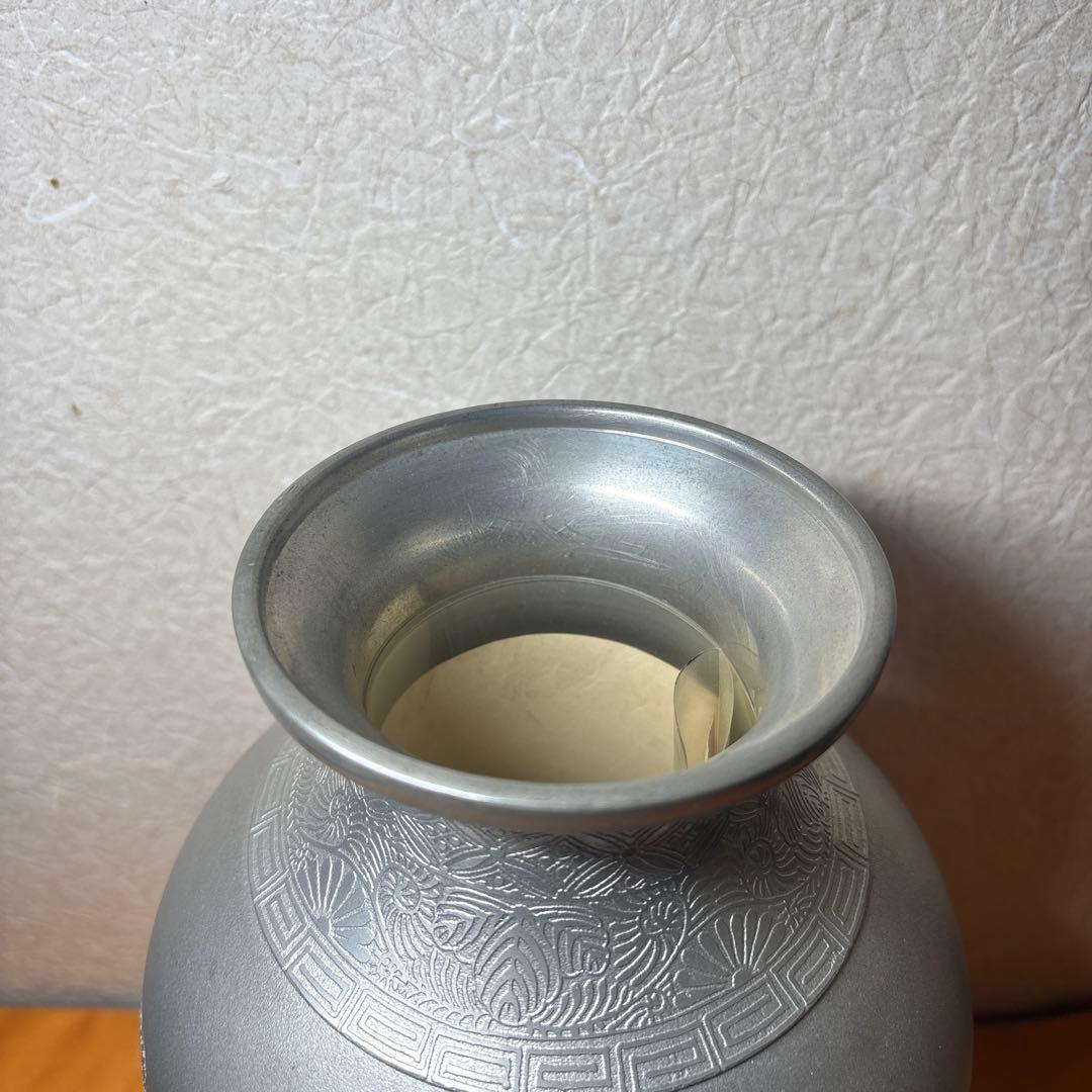 金属工芸 薩摩 星山堂製 錫 花器