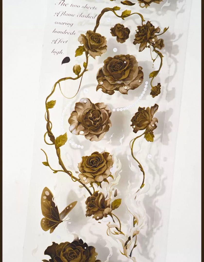 风见幸山《燃花》海外マスキングテープ　マステ 【2253】