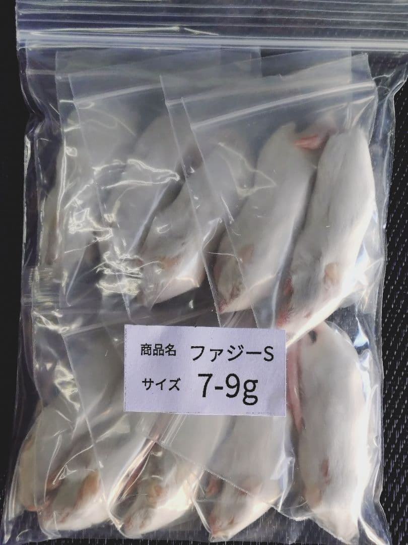 yuuuuka送料無料 冷凍マウスファジーS50匹　ピンクマウスＬ50匹