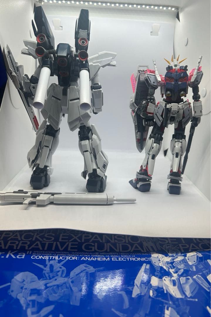 ガンプラ　MGナラティブガンダム　シナンジュスタイン　2体セット+B装備未組立て